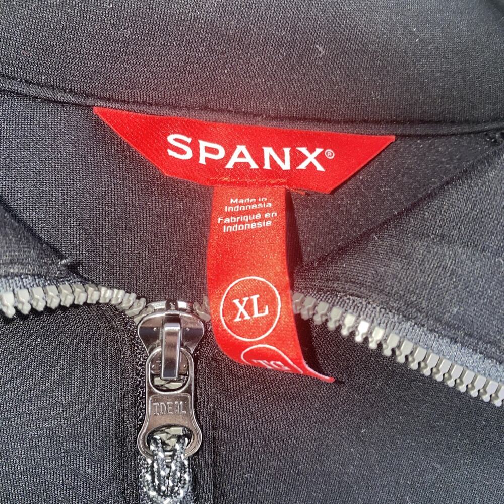 Spanx AirEssentials Black Half-Zip Pullover Athleisure Size XL - Picture 4 of 10